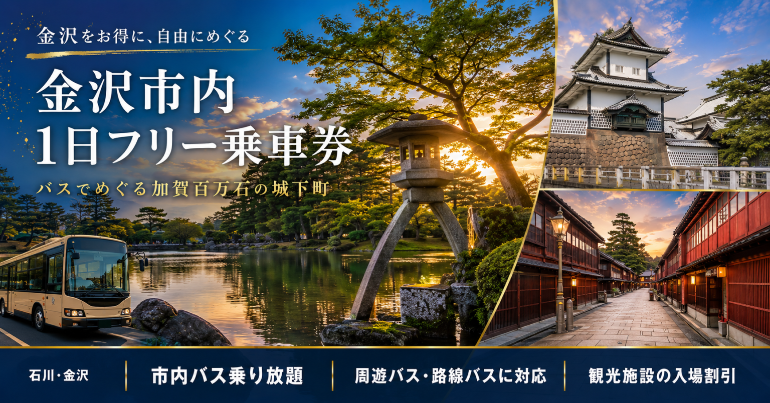金沢市内1日フリー乗車券