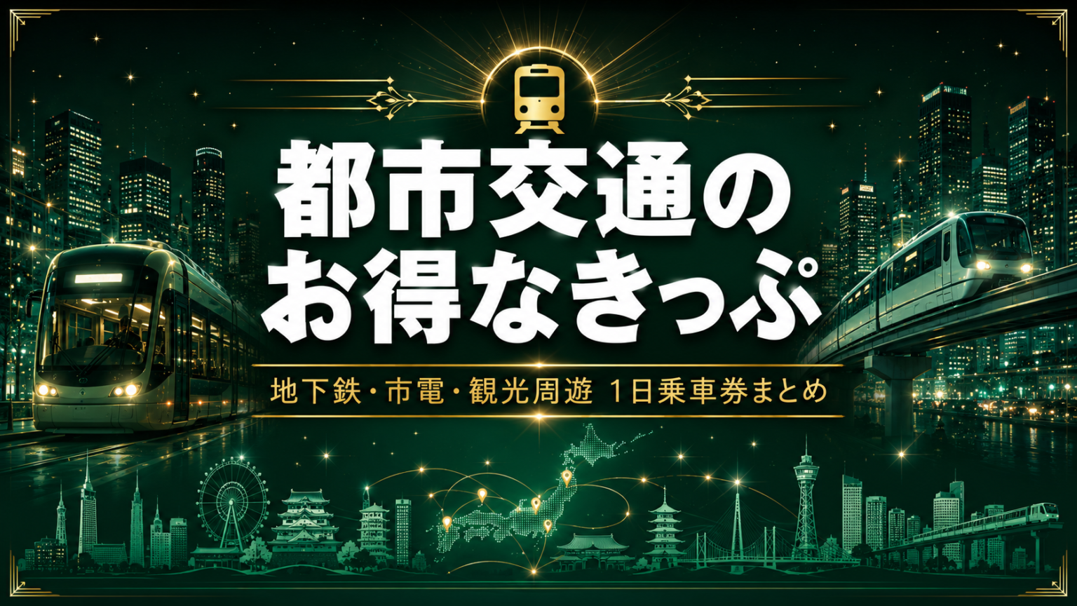 都市交通の1日乗車券・フリーパス