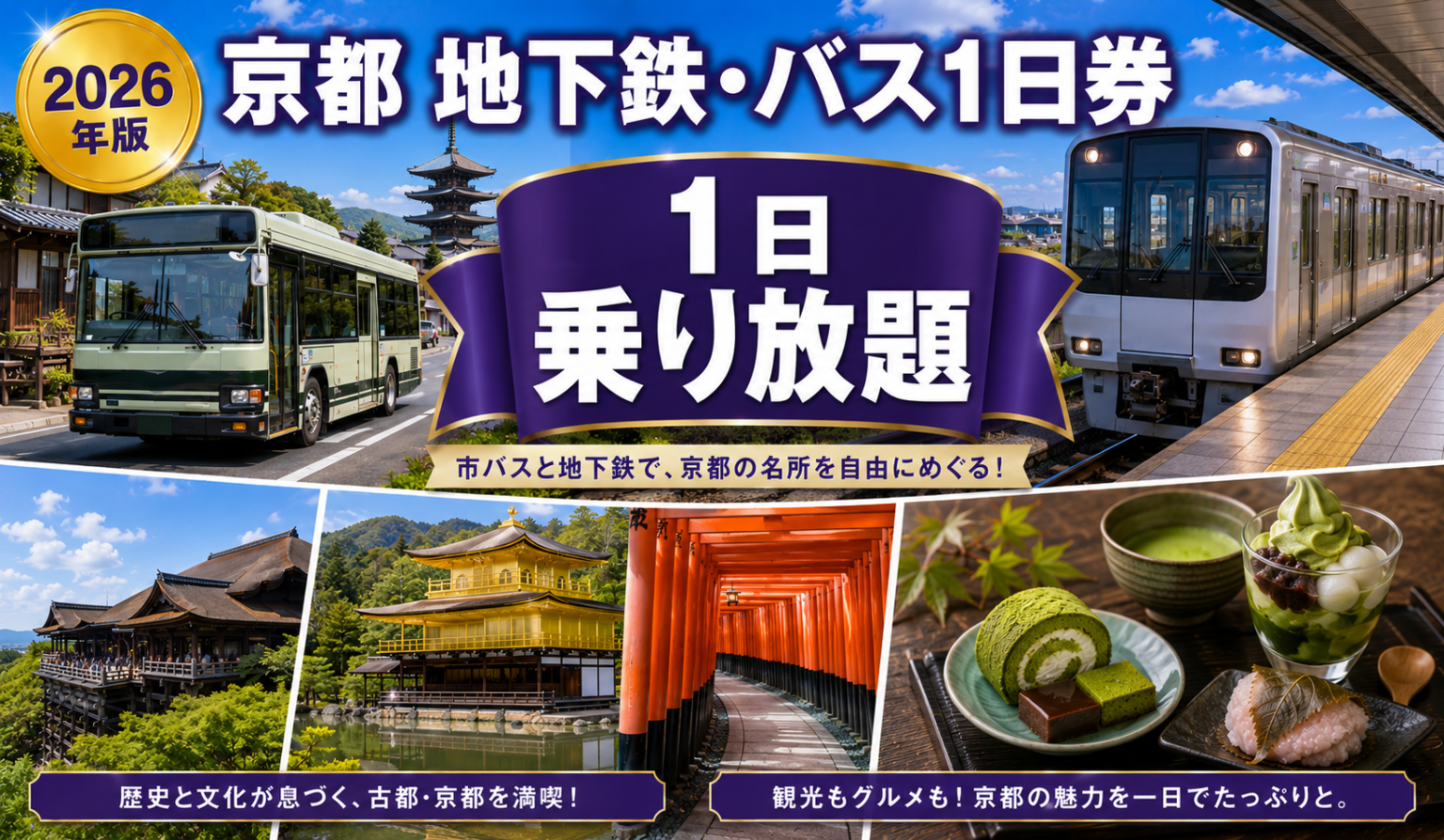 京都地下鉄・バス1日券