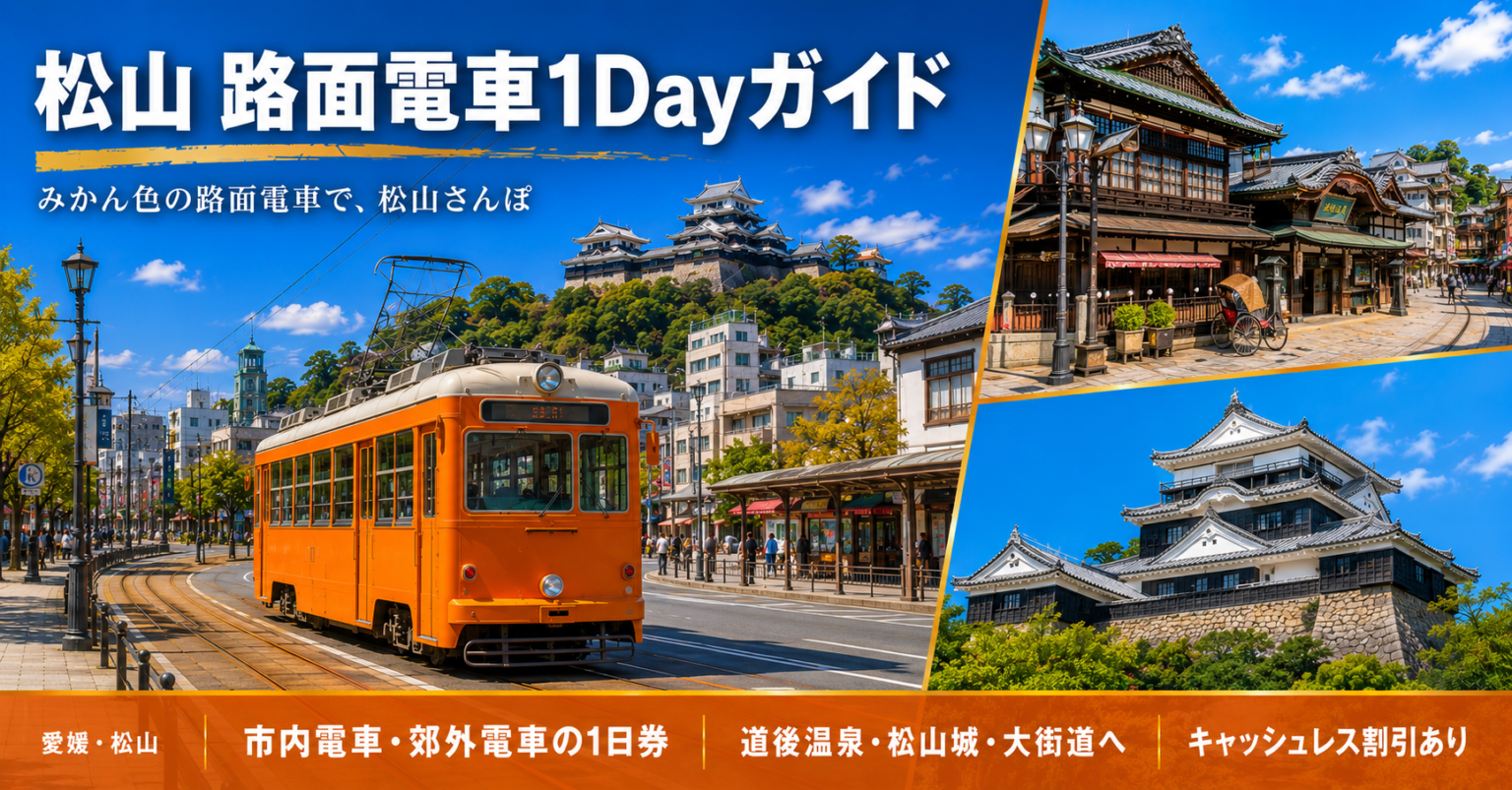 伊予鉄 市内電車・1Dayチケット