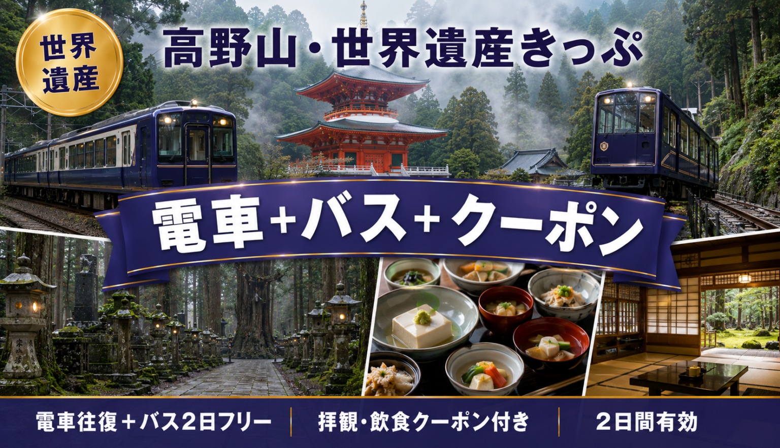 高野山・世界遺産きっぷ
